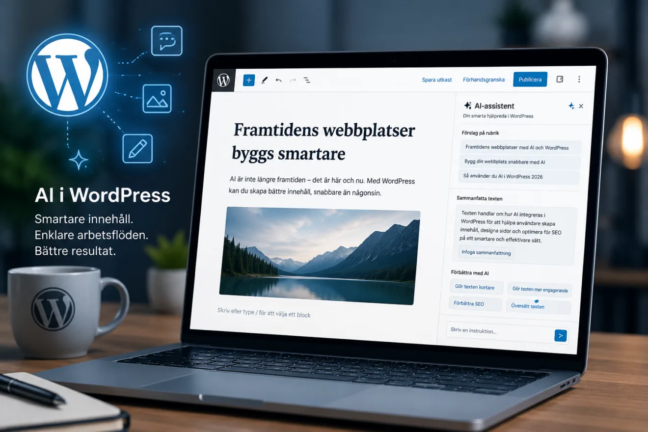 AI håller på att bli standard i WordPress – så förändras världens största CMS